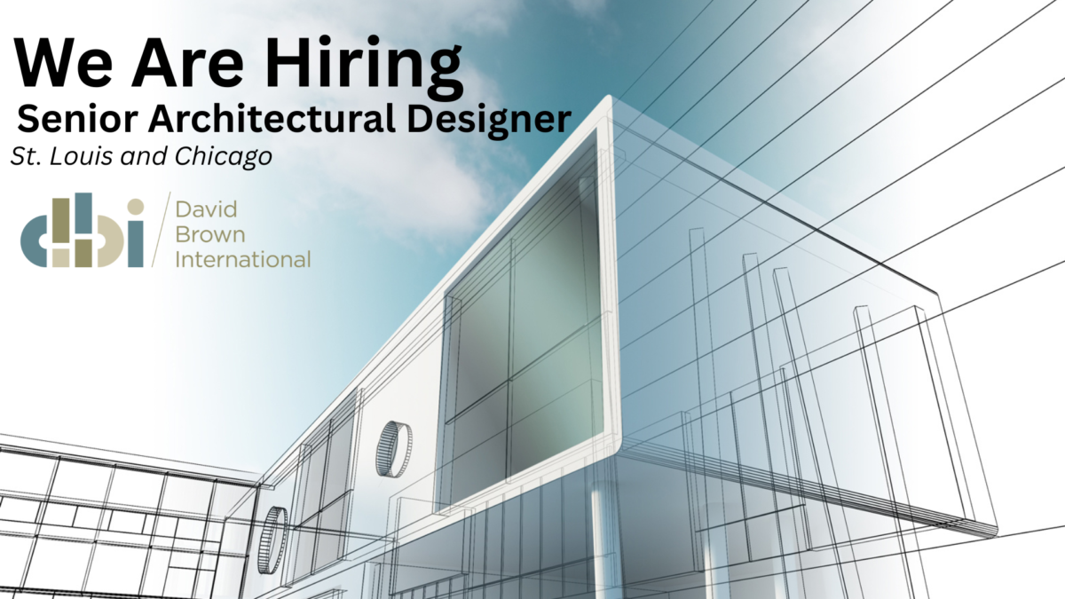 We Are Hiring: Senior Architectural Designer 1