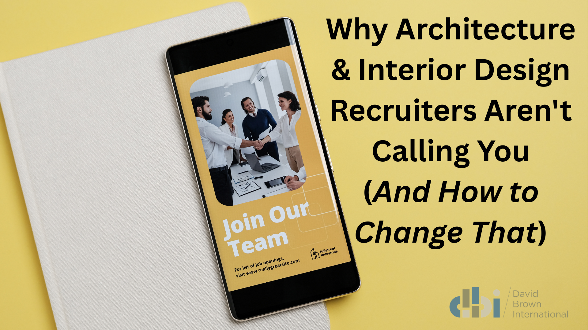 Why Architecture & Interior Design Recruiters Aren’t Calling You (And How to Change That) Why Architecture & Interior Design Recruiters Aren't Calling You (And How to Change That)