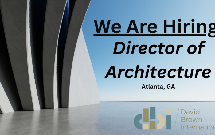We Are Hiring Director of Architecture
